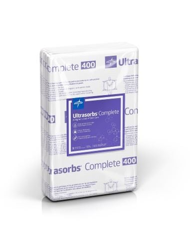 Ultrasorbs Complete Underpad packaging