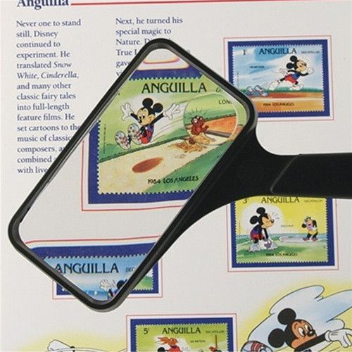 Image 1 of Rectangular 2x Magnifier w/ 6x Bifocal
