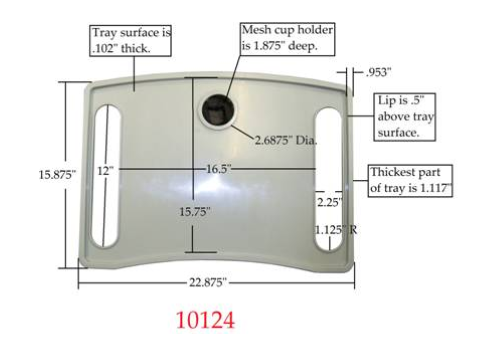 Tray Dimensions