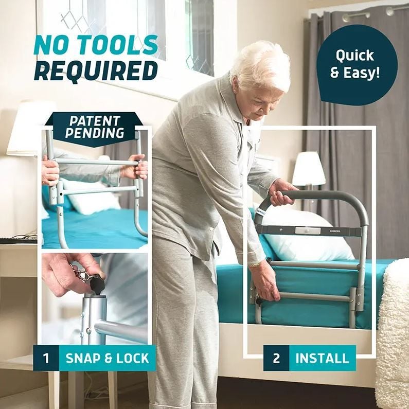 Without Storage Bag | No Tools Required, Quick & Easy! Patent Pending. 1. Snap & Unlock 2. Install