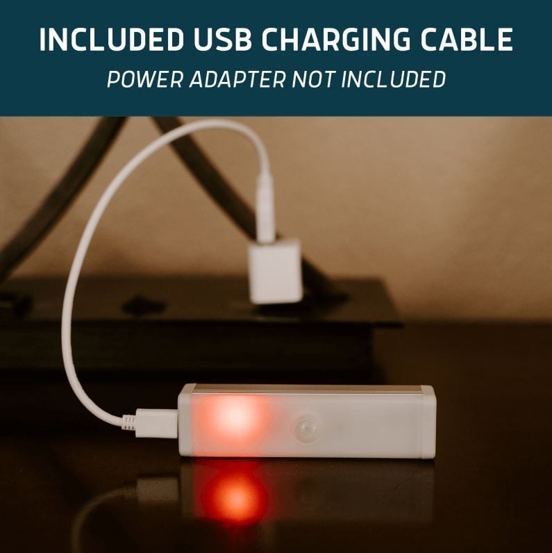 Included USB Charging Cable | Power Adapter Not Included