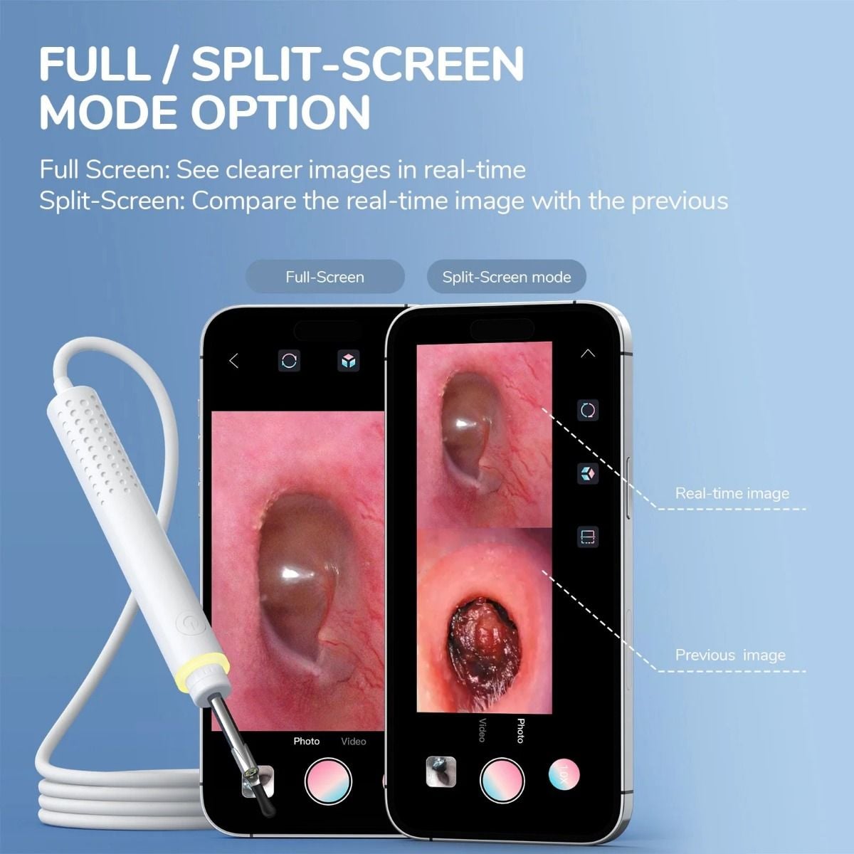 Full and Split-Screen Mode Option
