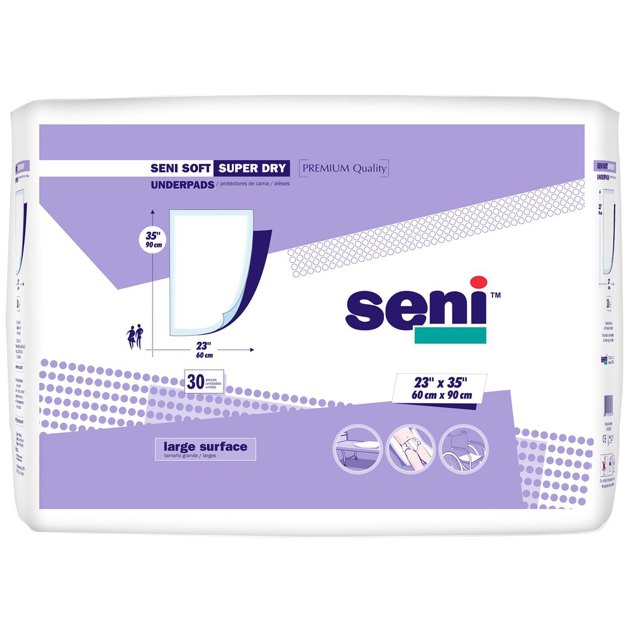 Image 1 of Seni Soft Super Dry Disposable Underpad - Heavy Absorbency