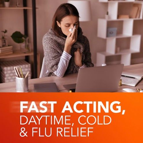 Fast acting, daytime, cold and flu relief