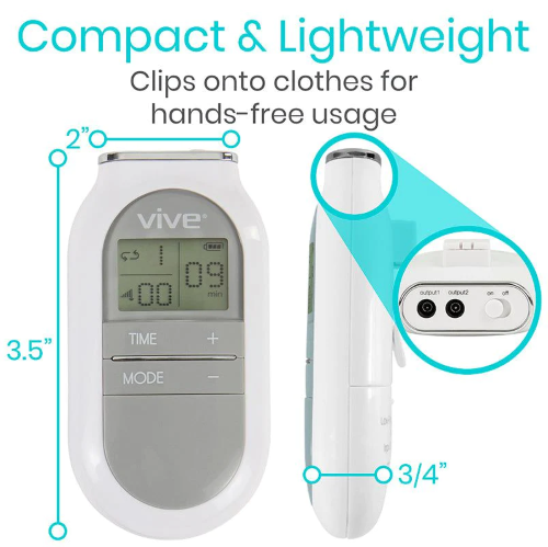 Image 9 of Vive 5-Mode TENS Unit with 4 Electrode Pads