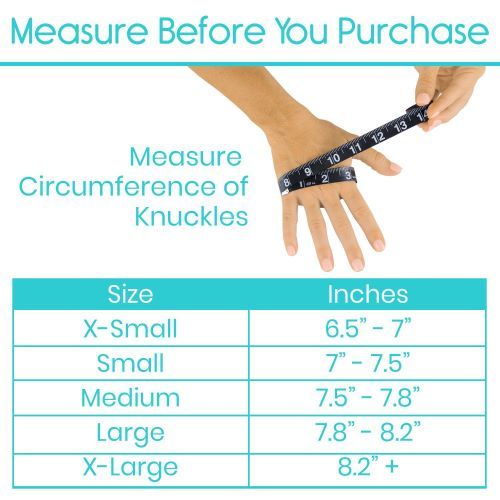 Arthritis Gloves Size Chart