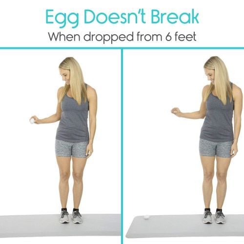 Eggs don't break when dropped