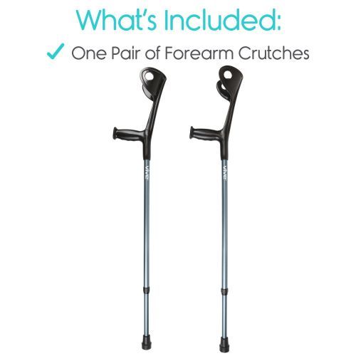Vive Aluminum Forarm Crutches