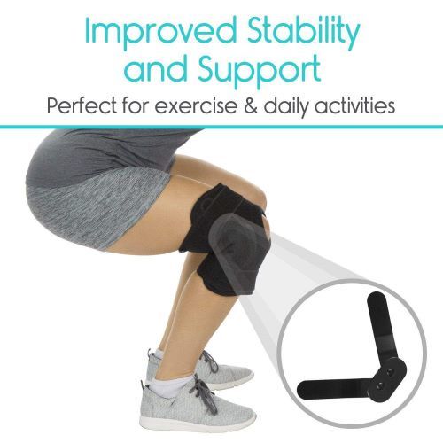 The Vive Hinged Knee Brace's offers improved stability and support.