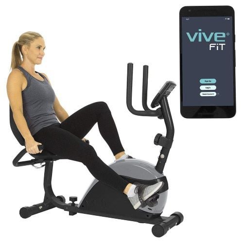 Woman using the Vive Bike