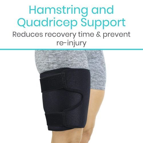 Supports the hamstring and quadricep