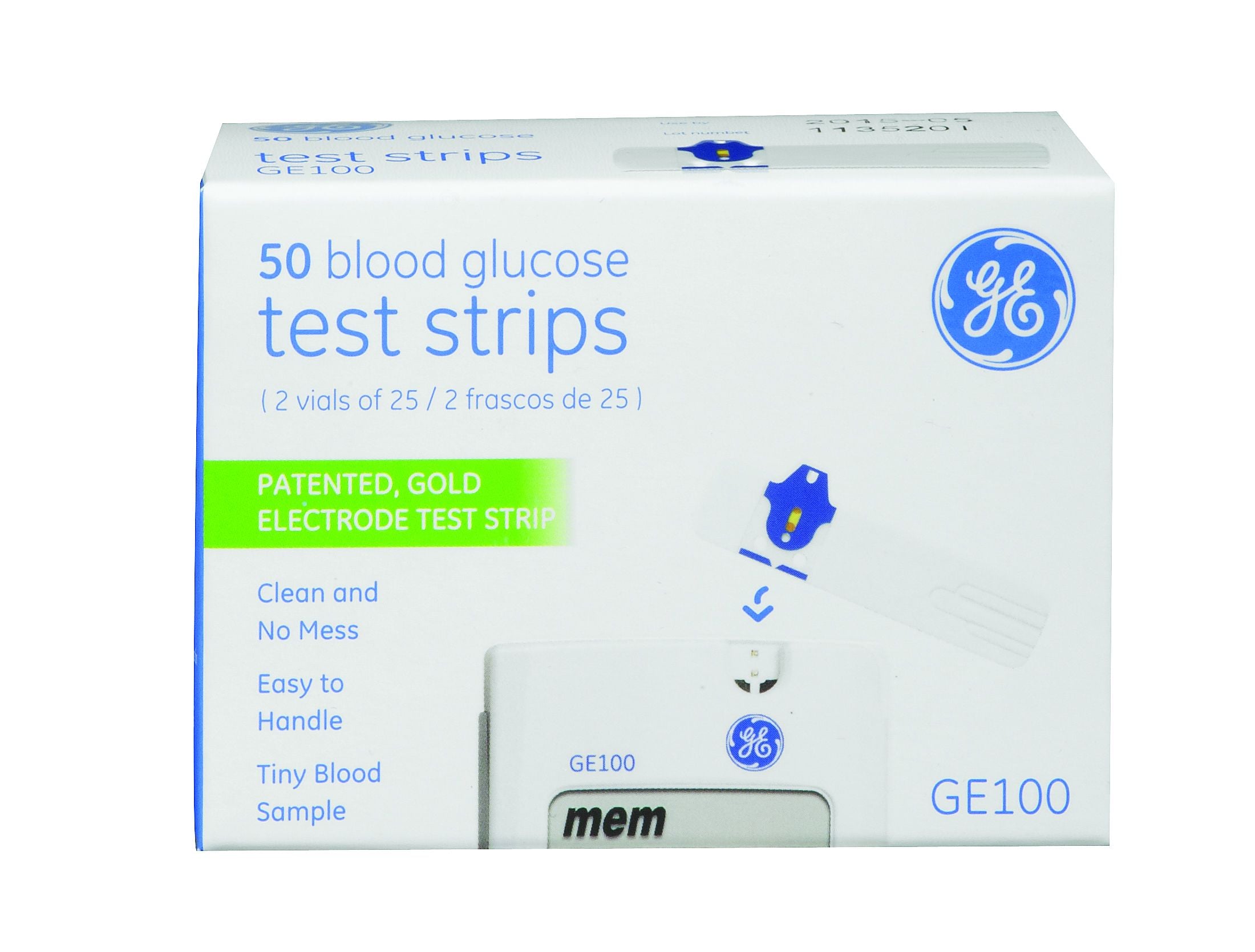 Veridian Blood Glucose Test Strips for GE100 BPM