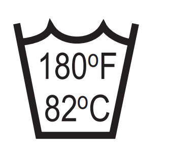 Wash and Dry Max Temperature for Hip-Ease