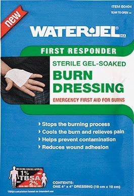 Water Jel Burn Dressing - 4x4, 4x16, 8x18, 2x6, 12x16 Inch