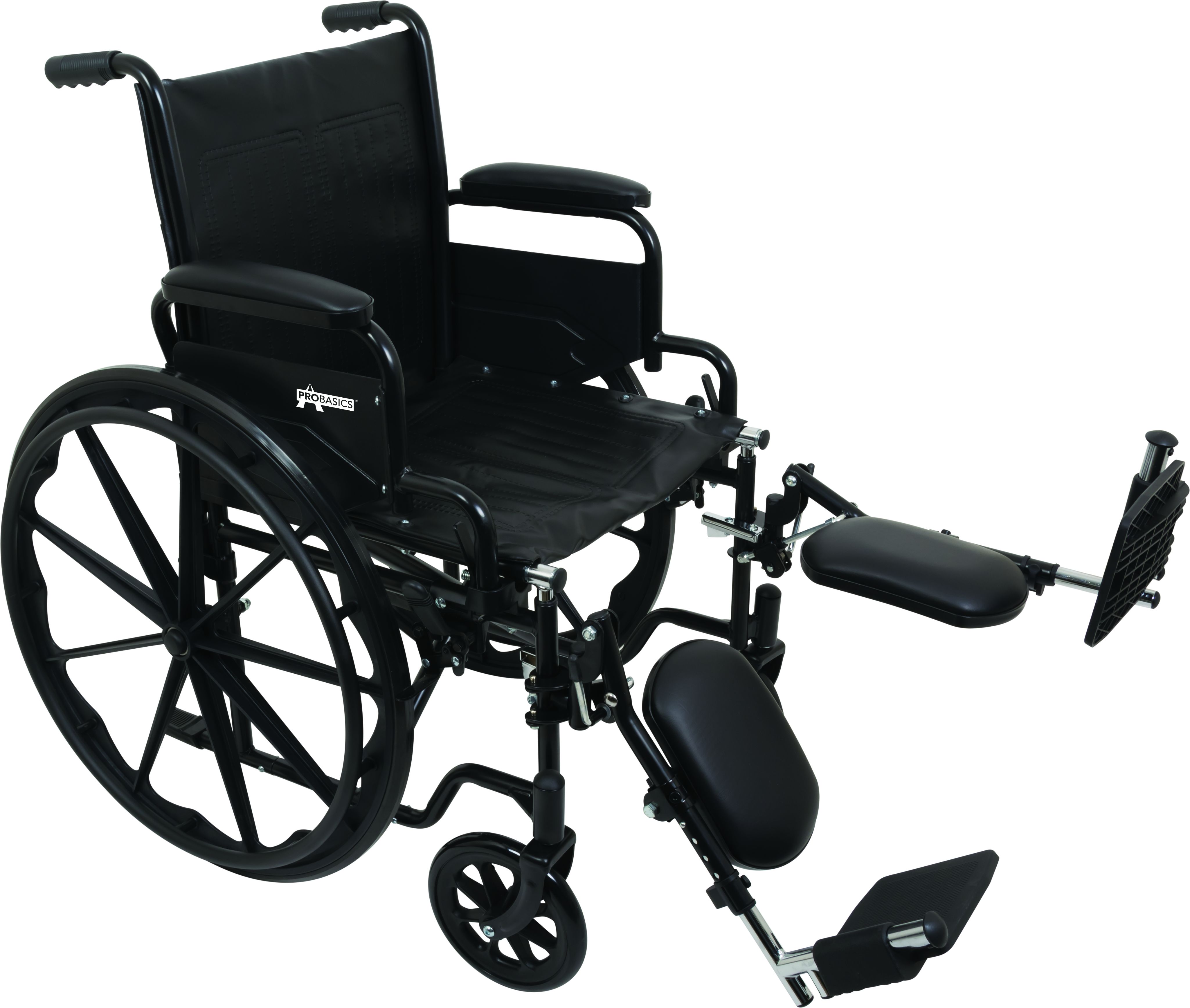 Image 1 of ProBasics K1 Standard Wheelchair with Elevating Legrests