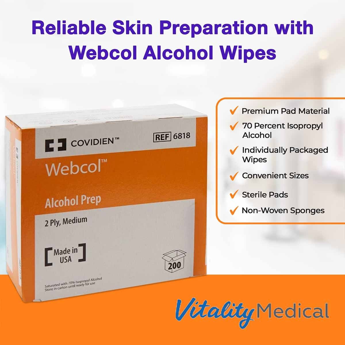 Image 4 of Webcol Alcohol Prep Pad