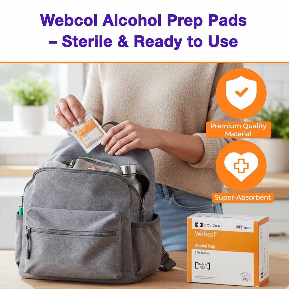 Image 5 of Webcol Alcohol Prep Pad