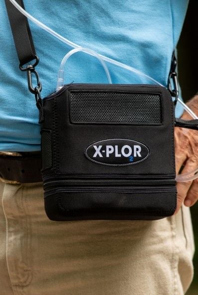The X-PLOR concentrator in use.