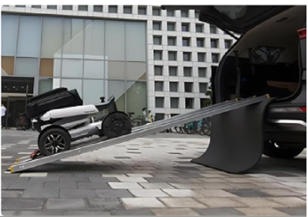 Using App to Power the X40 Up the Ramp and into the Vehicle (Ramp Not Included)