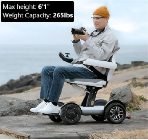 Man Using Wheelchair to Take Pictures