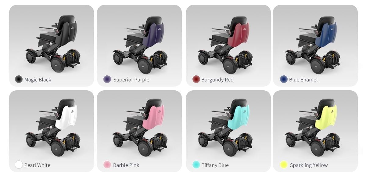 Self-Balancing Power Wheelchair Colors
