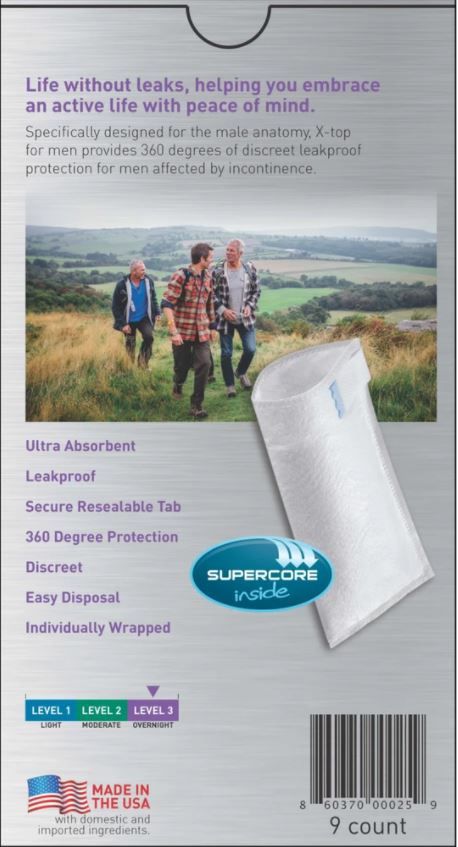 Image 6 of X-Top Absorbent Pouch, for Men