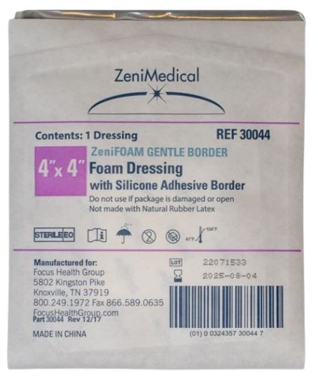 ZeniFOAM Gentle Border Dressing - Individual Packet