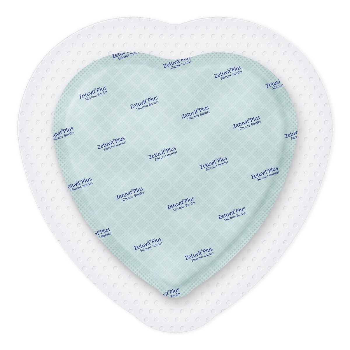 Sacrum-shaped Zetuvit Plus Silicone Border Dressing