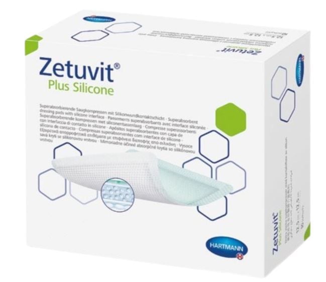 Zetuvit Plus Silicone Dressing - 8 x 8