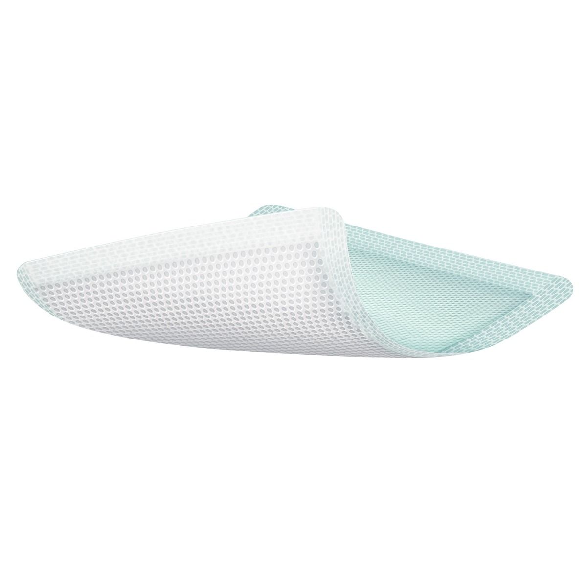 White and Green Silicone Non-Bordered Dressing Has a Super Absorbent Core