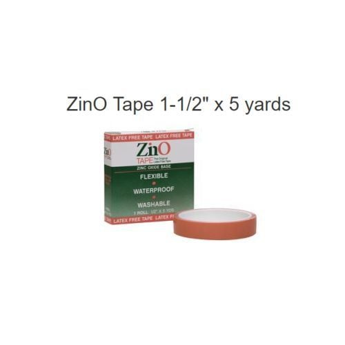 ZinO Zinc Oxide Tape, 1 1/2" x 5 Yards Roll
