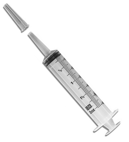 50 mL Irrigation Syringes (50cc) 2 oz. Syringe - BD 309620, 309653 ...