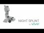 Plantar Fasciitis Night Splint by Vive - Soft Night Splint for Heel & Foot Pain, Achilles, Soreness