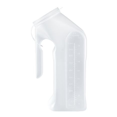 Male Plastic Urinal | 32 oz, Graduated
