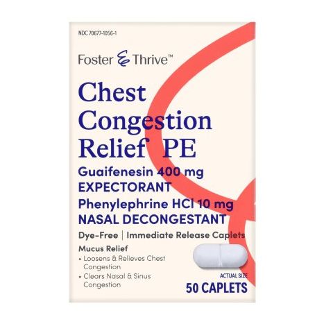Foster & Thrive Chest Congestion Relief PE - 50 Caplets main product photo