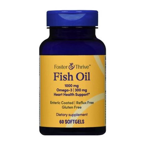 Foster & Thrive Fish Oil Softgels - Omega-3 Supplement main product photo