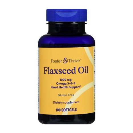Foster & Thrive Flax Seed Oil Softgels - Dietary Supplement main product photo