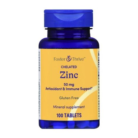 Foster & Thrive Chelated Zinc - 100 Tablets main product photo