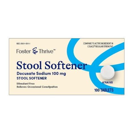 Foster & Thrive Stool Softener - 100 Tablets main product photo