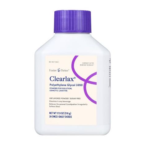 Foster & Thrive Clearlax Polyethylene Glycol 3350 - Laxative Powder main product photo