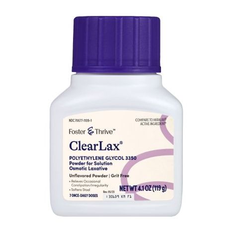 Foster & Thrive ClearLax Laxative - Polyethylene Glycol 3350 main product photo