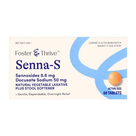 Foster & Thrive Senna-S Sennosides - Stool Softener main product photo