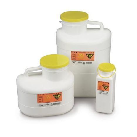 0.425 Gallon Chemo-Tainer White Vertical Entry Container - 930 main product photo