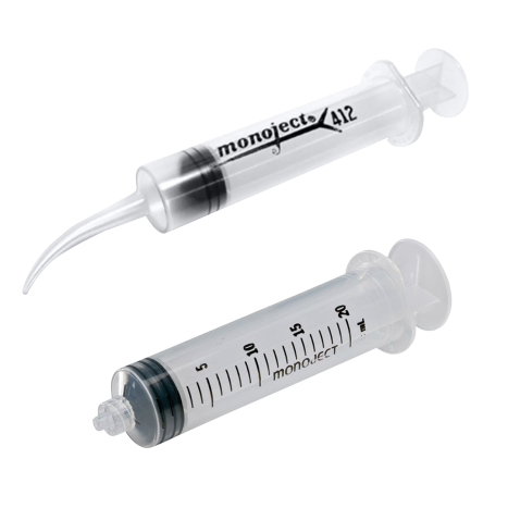 12 mL Curved Tip Syringes by Monoject | Vitality Medical