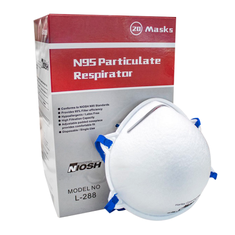 PRL高保湿マスク Harley L-288 Model N95 Cup-Style Respirator Face Mask