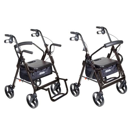 Duet Transport Chair Rollator by Drive