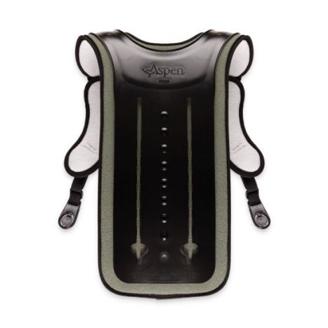 Back view of the Brace back upgrade, size short, with shoulder straps.