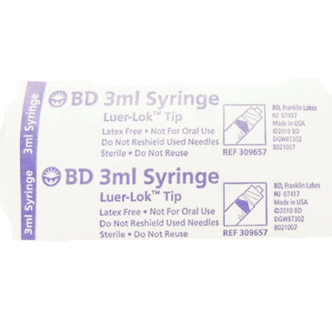 3 mL Integra Syringes