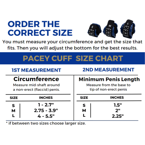 Size Chart and Instructions
