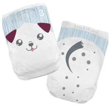 Cuties Size 3 Diapers - Dog